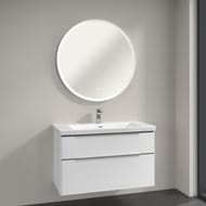 Зеркало с подсветкой Villeroy&Boch Subway 3.0 910х910х45мм, алюминиевая рама A4649100