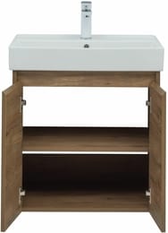 Тумба под раковину Aquanet Nova Lite 60 298849 (576х442х562) подвесная, 2 дверцы, дуб рустикальный