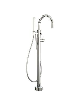 Смеситель для ванны CISAL Less New LN01420021 напольный, с душ. гарнитуром, внеш. часть, хром