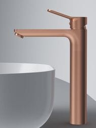 Смеситель AM.PM X-Joy F85A92044 231 мм, однозахватный, фиксированный излив,  розовое золото — изображение 14