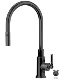 Смеситель для кухни Nicolazzi Moderno 3430NEM однозахватный, с выдвижной лейкой, черный матовый