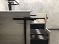 Тумба COMFORTY Дюссельдорф-90 (970х840х470) напольная, с раковиной, дуб дымчатый  00-00004093