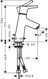 ��������� Hansgrohe Talis S 72010000 ��� ��������, ������������, � ������ ��������, ����