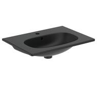 Умывальник Ideal Standard TESI плоский 60 см, 625х450х165 черный матовый T3510V3