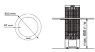 Фланец установочный для печи HARVIA Cilindro HPC1