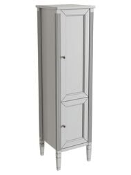 Пенал Caprigo Альбион Промо grigio bianco 430х1595х420 правый, патина серебро 33350R-054.CRM.00.20