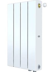 Радиатор биметаллический RIFAR SUPReMO Ventil 500 VR (575х320х90) 4 секции, 808Вт, белый, НП правое