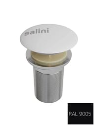 Донный клапан Salini D 601 S-Stone для раковины, матовый, цвет: RAL9005 166301MF