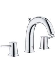 Смеситель для раковины Grohe BauClassic 20470000 двухзахватный, на 3 отверстия, д/к, цвет: хром