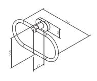 Кольцо для полотенец AM.PM Sense L, хром A7434400 — изображение 9