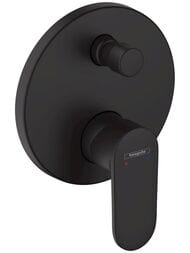 Смеситель для ванны Hansgrohe Vernis Blend 71466670 встраиваемый 150мм, внешняя часть, матов.черный — миниатюра 1