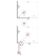 ������ ��� ���� BelBagno Uno (900x1500) UNO-V-2-90/150-C-Cr ����������,������ �����/����