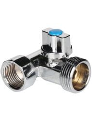Кран проходной для стиральной машины VALTEC 1/2-3/4-1/2 шаровый VT.256.N.04