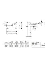 �������� Villeroy & Boch Loop&Friends 4A490001  (560�380�120) ��������� �� ����������, � ���������