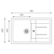 ����� TOPZERO Susanna 780.500-10 (780x500x200) ������, cosmos