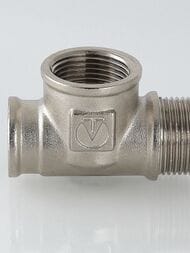 Тройник VALTEC 3/4" ВВН, лат.никелир, VTr.134.N.0005 — миниатюра 8