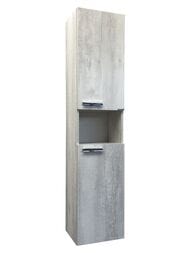 Шкаф-колонна COMFORTY Никосия-35 (350х1600х320) подвесной, дуб белый 00-00015953