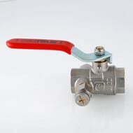 Кран дренажный со спускником 3/4"ВВ VALTEC BASE красная ручка VT.245.N.05