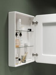 Зеркальный шкаф SANCOS Diva (600х150х800) правый,2полки стекло,подсвет,сенсор включатель,белый DI600