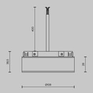 ���� ������� ������������ Maytoni Basity (������) TRA172DR-100W-DD-B 48�, 100��, ������, Dali, IP54