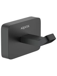Крючок для ванной Aquatek Либра AQ4301MB одинарный, цвет: черный матовый