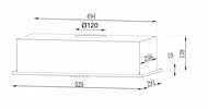 ������� LEX GS BLOC LIGHT 600 INOX (525�291) 500 �3/�, 80 ��, ����. ����� CHTI000328