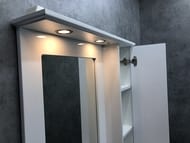 Зеркало-шкаф COMFORTY Палермо-80 (790х860х150) подвесной, белый глянец 00004139246