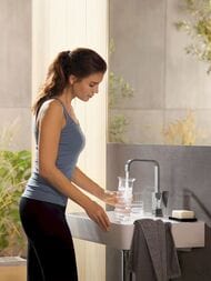 Смеситель Hansgrohe Metropol 32511000 для умывальника, однозахватный, клапан push-open, хром