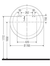 �������, 2 ��. Duravit Happy D.2 Plus 700�700 � ����������, ������,��������, ���� ������� HP7487G0