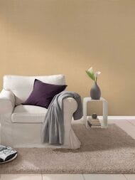 Обои виниловые на флизелине Rasch Natural Colors (0,53х10,05) ткань, бежевые 531367 (рул.)