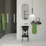 Раковина KERAMA MARAZZI CONO встраиваемая сверху, 445х350х445 без отверстия, черный CO.wbi.44\BLK.M