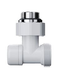 Узел нижнего подключения угловой ROYAL THERMO Design 1/2"х3/4"ЕК белый RANDU11234WH