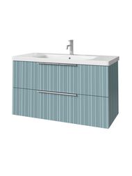 Тумба под раковину Caprigo RAIN 100 (976х446х550) подвесная, 2 ящика, цвет Антарктида 36514-SF015