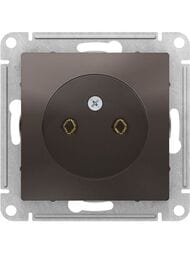 Розетка Systeme Electric ATLASDESIGN без заземления 16А механизм мокко ATN000641