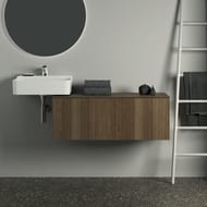 Тумба под раковину Ideal Standard CONCA (1000x505x370) 1 ящик, темный орех, со столешницей T4313Y5