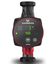 Насос циркуляционный GRUNDFOS New ALPHA3 25-60 130, с гайками,  99371954