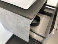 Тумба COMFORTY Эдинбург-60 (600х525х400) подвесная, с раковиной и столеш., бетон светлый 00-00001928
