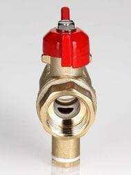 Кран шар.VALTEC СТАНДАРТ для подкл..датчика температуры 1/2"ВН-ВН PN40 рукоятка бабочкаVT.128.GN.04 — изображение 7