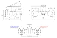 Смеситель для ванны Mariani Winter B14212WN, черный матовый
