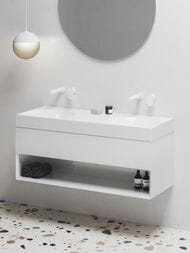 Умывальник двойной RAVAK LITE 1200 (1200х450х100) без отв. под смесит, без перел, белый XJX01312001