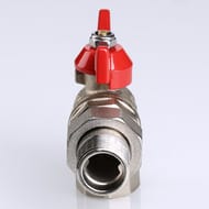 Кран угловой с американкой 1"ВН VALTEC BASE красная бабочка VT.228.N.06 — изображение 7
