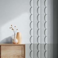 Бордюр виниловый на флизелине Marburg Shades Iconic (0,18х5) геометрия, круги серый 34493 (рул.)