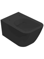 Унитаз подвесной Globo Stone (520х360х330) со скрытым креплением, черный матовый STS05AR