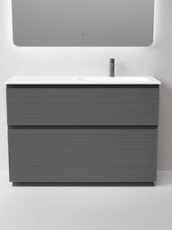 Тумба под раковину Sancos Folk Floor FL120FRGS 1190х445х850 напольная, правая, 2 ящика, Grey soft