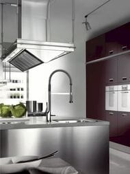 Смеситель Axor Citterio 39840 Semi Pro для кухни однозахватный,вытяжной поворотный излив 270 мм,хром