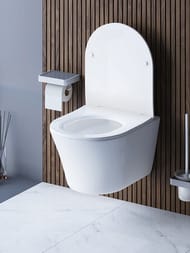 Унитаз подвесной Damixa Skyline (365х485х400) безободковый с сиденьем микролифт DX35C1700SC