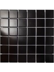 Мозаика керамическая Starmosaic Homework Black Matt 48x48 (306х306х6) черная WB73000 (шт.) — миниатюра 1