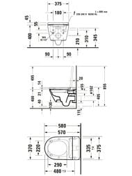 ������ ��������� Duravit D-Neo 375�580�400 ������������, � �������� ����, ����� 654000012004300