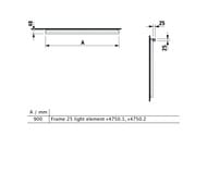 �������������� ��������� LAUFEN Frame25 4.4750.2.900.007.1 (900�25�25) ��������., � ��������.,LED4000