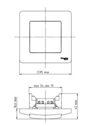 ����������� Systeme Electric BLANCA ������� �����. 1-��������� c�.1, 10A, 250B, ����� BLNVS010101